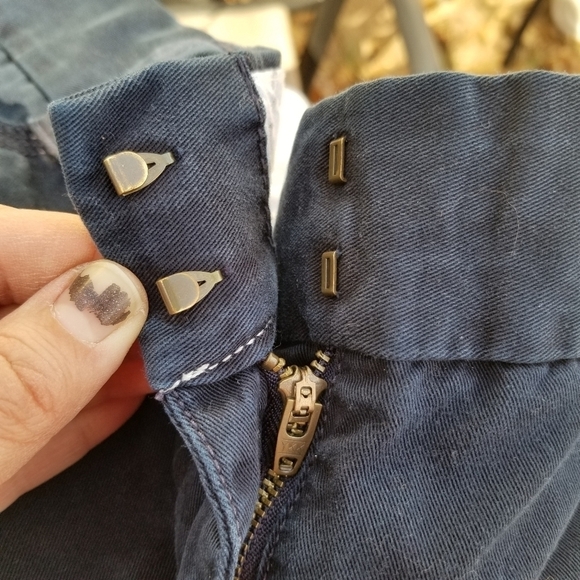 J. Crew classic twill chino City Fit shorts navy size 0 5 inch inseam - Picture 4 of 7